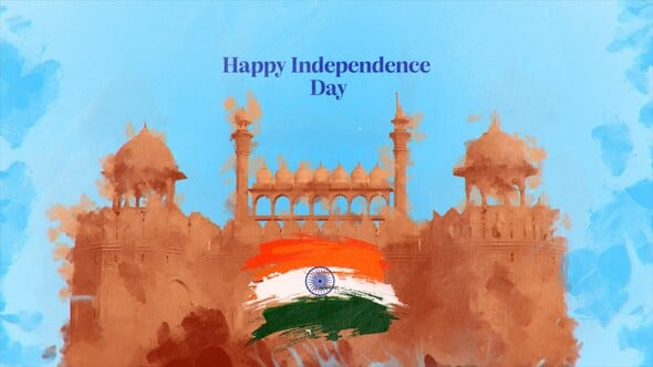 Indian Independence Day Logo（043268）-技能树